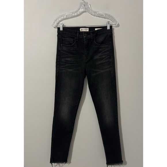 Nili Lotan Jeans Women’s Black Gray 26 High Waisted Skinny Basalt Wash Denim - Picture 3 of 13